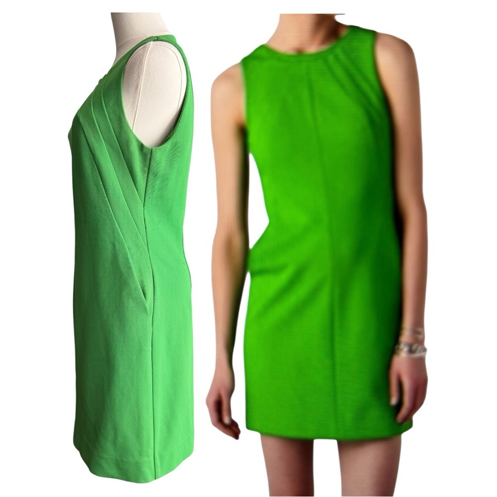 Diane Von Furstenberg Capreena Green Sleeveless Mini Dress Size 10